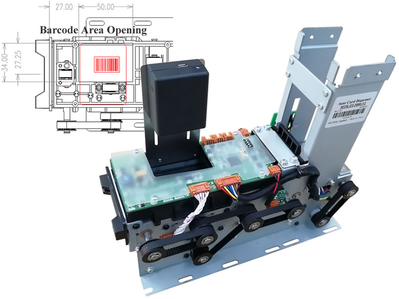 MTK-F35V2 SIM Card Dispenser with Barcode Scanner